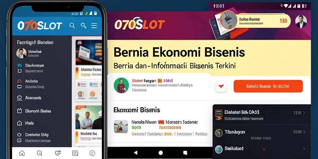 Antarmuka aplikasi 070SLOT yang intuitif dan informatif.