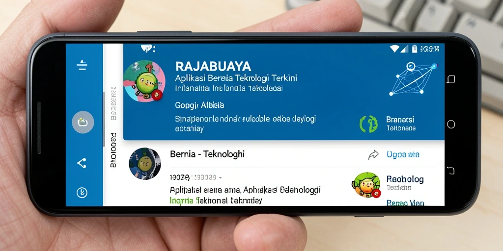 Antarmuka aplikasi RAJABUAYA yang modern dan informatif.
