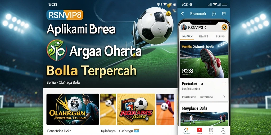Antarmuka RSNVIP8 yang modern dan informatif tentang dunia Olahraga Bola.