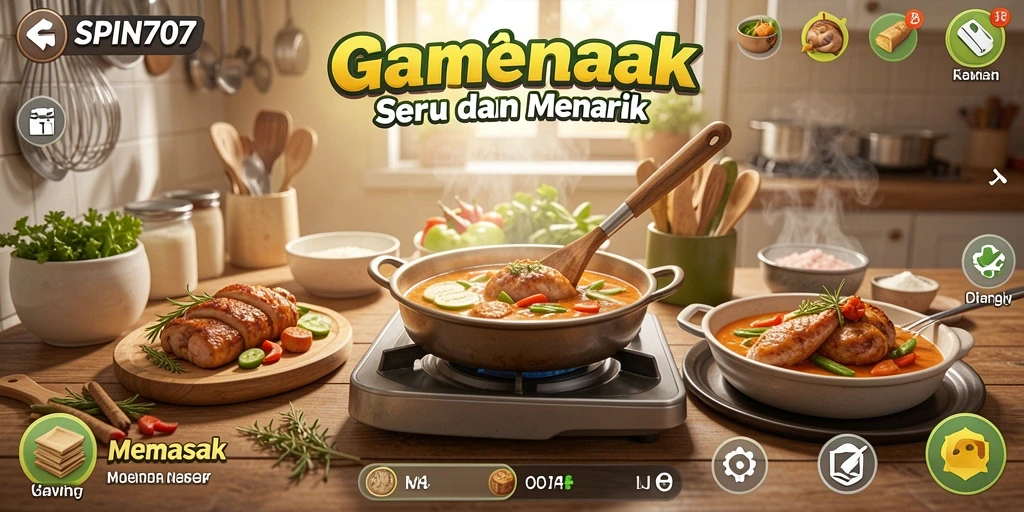 Tampilan antarmuka SPIN707 yang menarik dan interaktif.