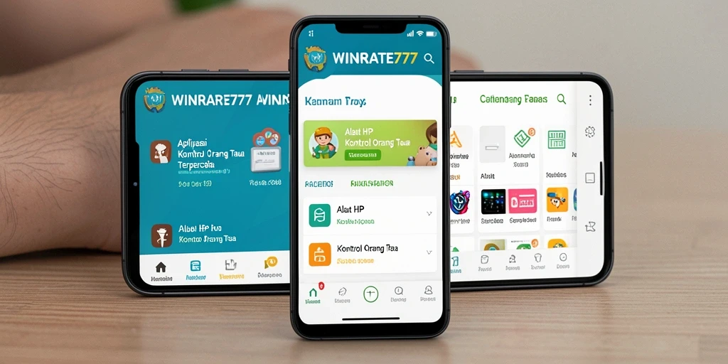 Antarmuka aplikasi WINRATE777 menampilkan kontrol orang tua yang mudah digunakan.